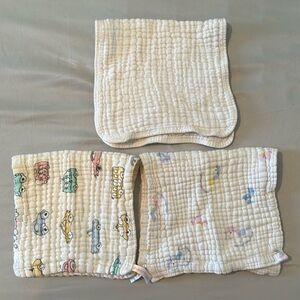 3pk Muslin Burp or Wash Cloth